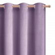 Komplet 2szt. zasłon welurowych liliowych na przelotkach 140x250cm CATIA - Nie Tylko Firany