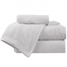 Komplet szarych ręczników bawełnianych 4szt. MADISON