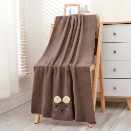 Ręcznik szybkoschnący dziecięcy brązowy 70x140cm CASSEL ost.