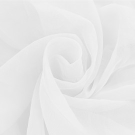 Tkanina - woal gładki w kolorze białym o szerokości 300cm