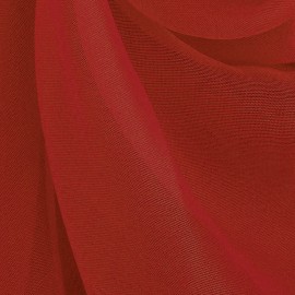 Tkanina - woal gładki w kolorze czerwonym o szerokości 300cm
