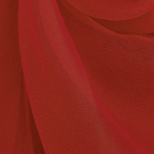 Tkanina - woal gładki w kolorze czerwonym o szerokości 300cm - Nie Tylko Firany