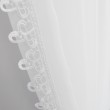 Firana biała woalowa z gipiurą na taśmie 100x250cm AMBER - Nie Tylko Firany