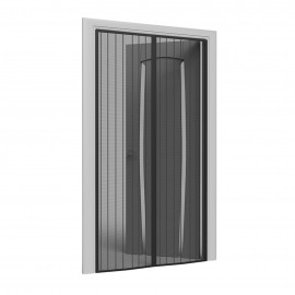 Moskitiera czarna na drzwi z magnesami 100x210cm